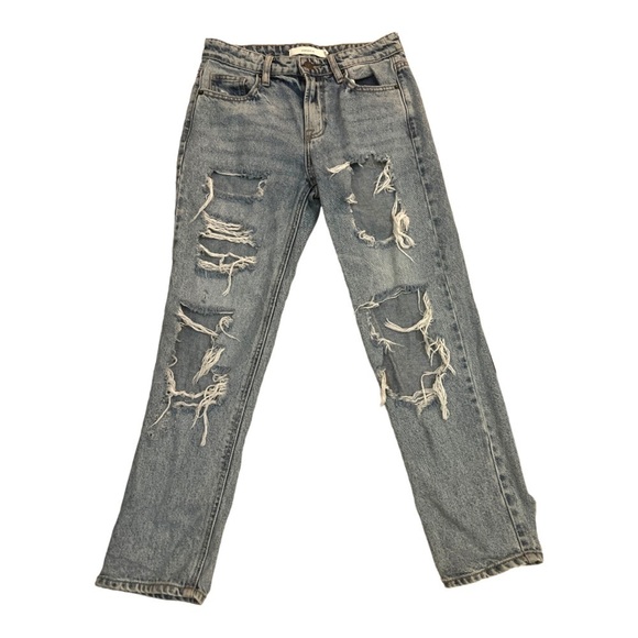 Hidden Distressed Jeans Light Wash Size 24 - Picture 1 of 16
